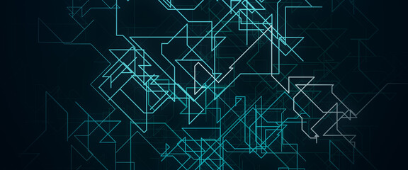 Abstract technology circuit board. Communication concept.
