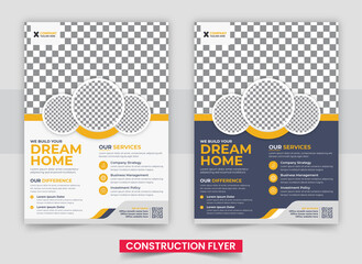 Home repair flyer design template
