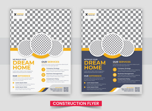 Home repair flyer design template