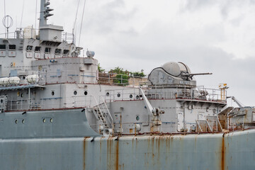 WARSHIP - Command post and artillery of a small warship