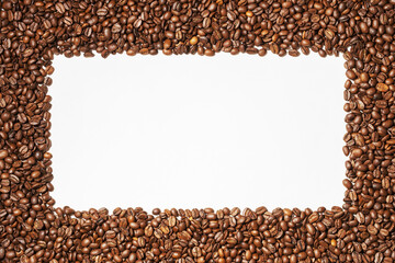 Background from fresh roasted aromatic coffee beans.