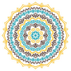 Hand drawn Mandala. Vintage decorative elements