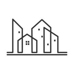 Real estate building icon Illustration Brand company