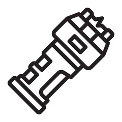 stun gun line icon