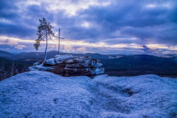 am rötzenfels im winter