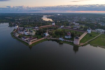Fototapeta premium Ancient Kirillo-Belozersky monastery in the morning landscape. Kirillov. Vologda region, Russia