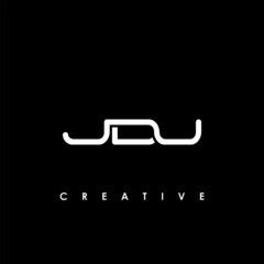JDU Letter Initial Logo Design Template Vector Illustration