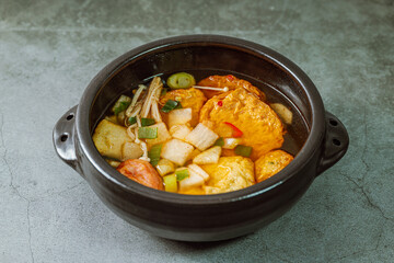 Eomuk tang, Korean style fish cake soup food