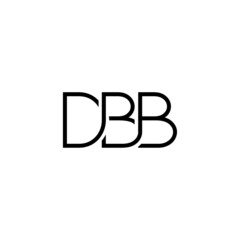 DBB Letter Initial Logo Design Template Vector Illustration