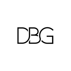 DBG Letter Initial Logo Design Template Vector Illustration
