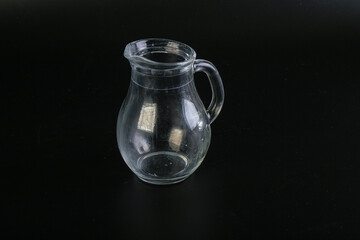 Empty glass jug for liquid