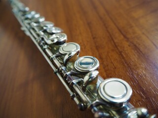 Fototapeta premium Flute made from silver 11