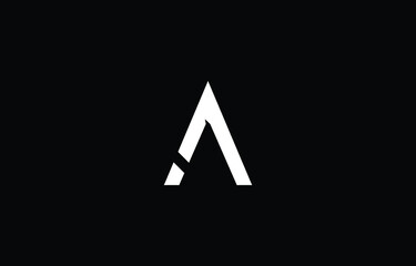 letter A Clean and Minimal Initial Based Logo Design