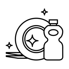 Clean plate icon