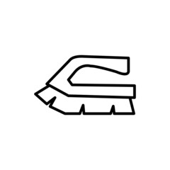 Floor brush icon