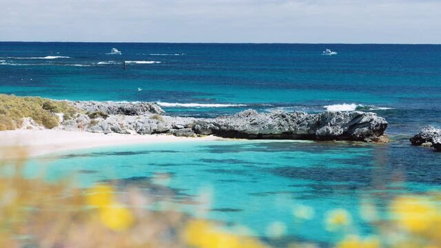Footage Pristine Rottnest Island. Perth, Western Australia, travel and tourism