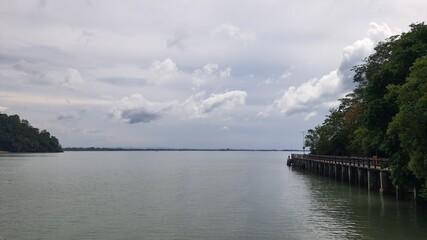 Obraz premium view of the lake