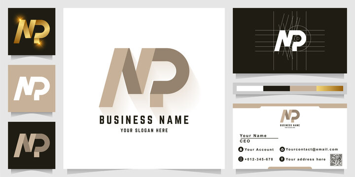 Letter MP or NP monogram logo