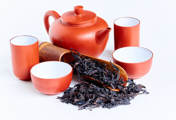 Traditional сhinese teapot made of Yixing clay, oolong 