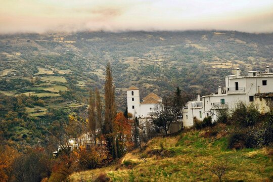 Town of Yator in La Alpujarra Granadina, Sierra Nevada, Spain.