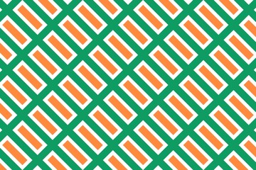Geometric pattern in the colors of the national flag of Ireland. The colors of Ireland.