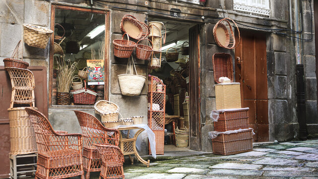 Tienda de cestos de mimbre