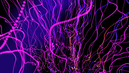 bright pink object on a black background. pink neon banner