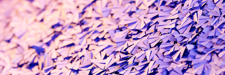 Infinite paper planes; leadership and role model concepts, original 3d rendering background