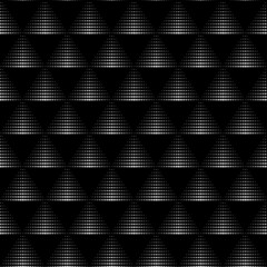 Vector geometric seamless pattern. Modern geometric background with triangles from points.