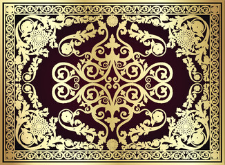 ornamental background /carpet / card / vector illustration