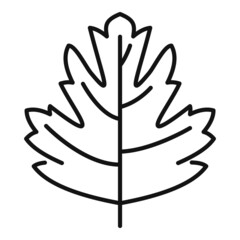Parsley dill icon outline vector. Herb leaf
