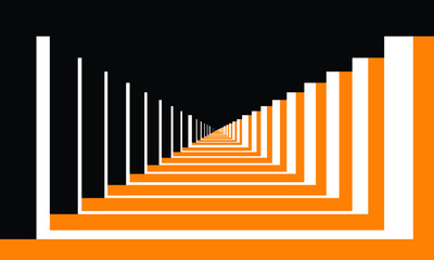 chart with reflection, stairs to destination 