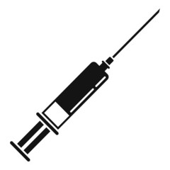 Tonsillitis injection icon simple vector. Inflammation disease