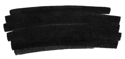 Black marker paint texture. Stroke isolated on white background - obrazy, fototapety, plakaty