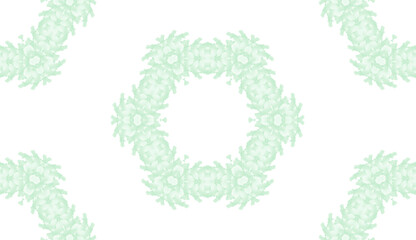 christmas wreath isolated on white