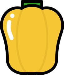 黄ピーマン　主線あり