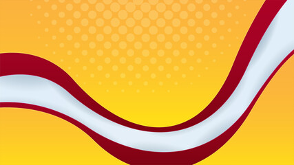 Flexible Line red Yellow Colorful abstract Design Banner