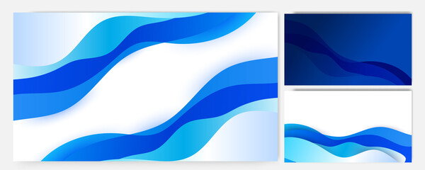 wave white Blue Colorful abstract Design Banner