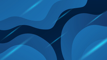 Modern wave Light Blue Colorful abstract Design Banner