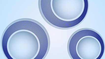Modern Circle Light Blue Colorful abstract Design Banner