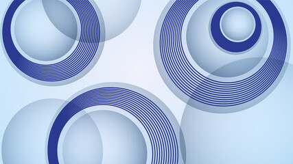 Modern Circle Light Blue Colorful abstract Design Banner