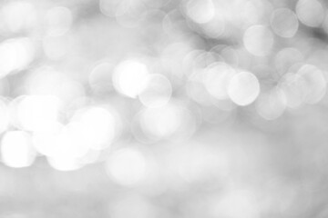 white or silver bokeh abstract background