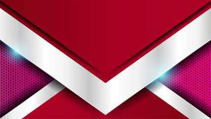 Modern Light red Colorful abstract Design Banner