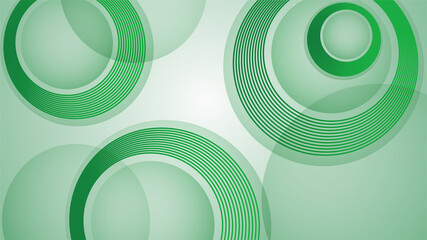 Modern Circle Light green Colorful abstract Design Banner