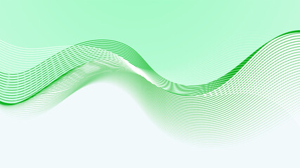 Fototapeta premium Modern wave Light green Colorful abstract Design Banner