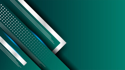 Technology green Colorful abstract Design Banner