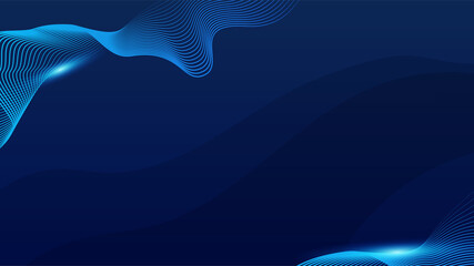 Shiny wave Light Blue Colorful abstract Design Banner