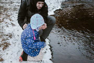Iceland, winter river
