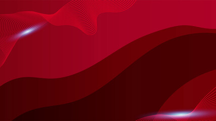 Shiny wave Light red Colorful abstract Design Banner