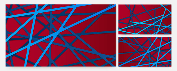 Technology Blue red Colorful abstract Design Banner